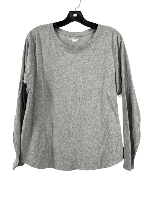 Top Long Sleeve By Old Navy In Grey, Size: L