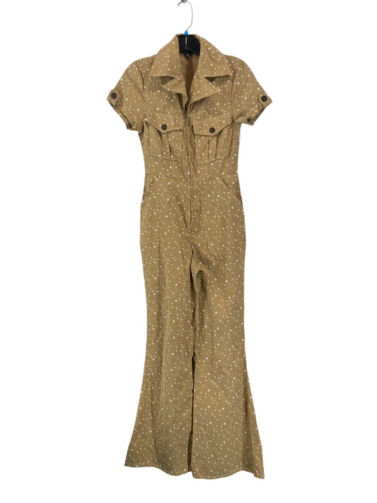 Jumpsuit By Clothes Mentor In Beige, Size: S