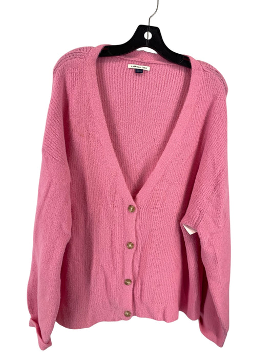 Cardigan By American Eagle In Pink, Size: L