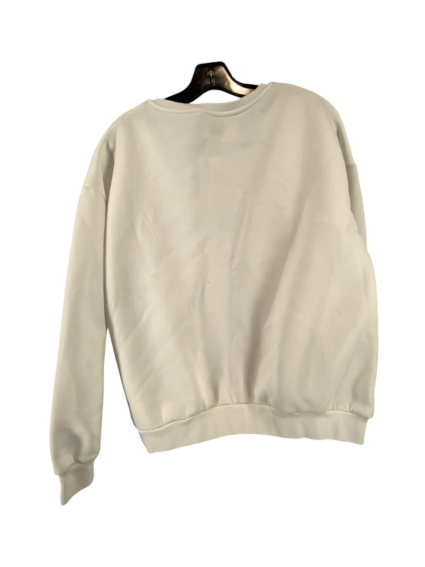 Sweatshirt Crewneck By Shein In White, Size: S