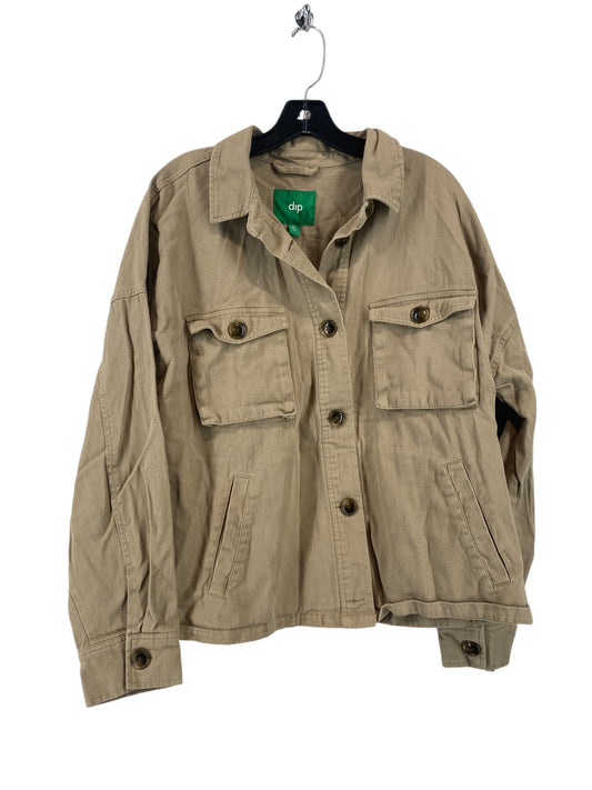 Jacket Shirt By Dip In Green, Size: Xl