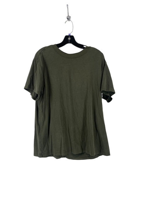 Athletic Top Short Sleeve By Lululemon In Green, Size: 10