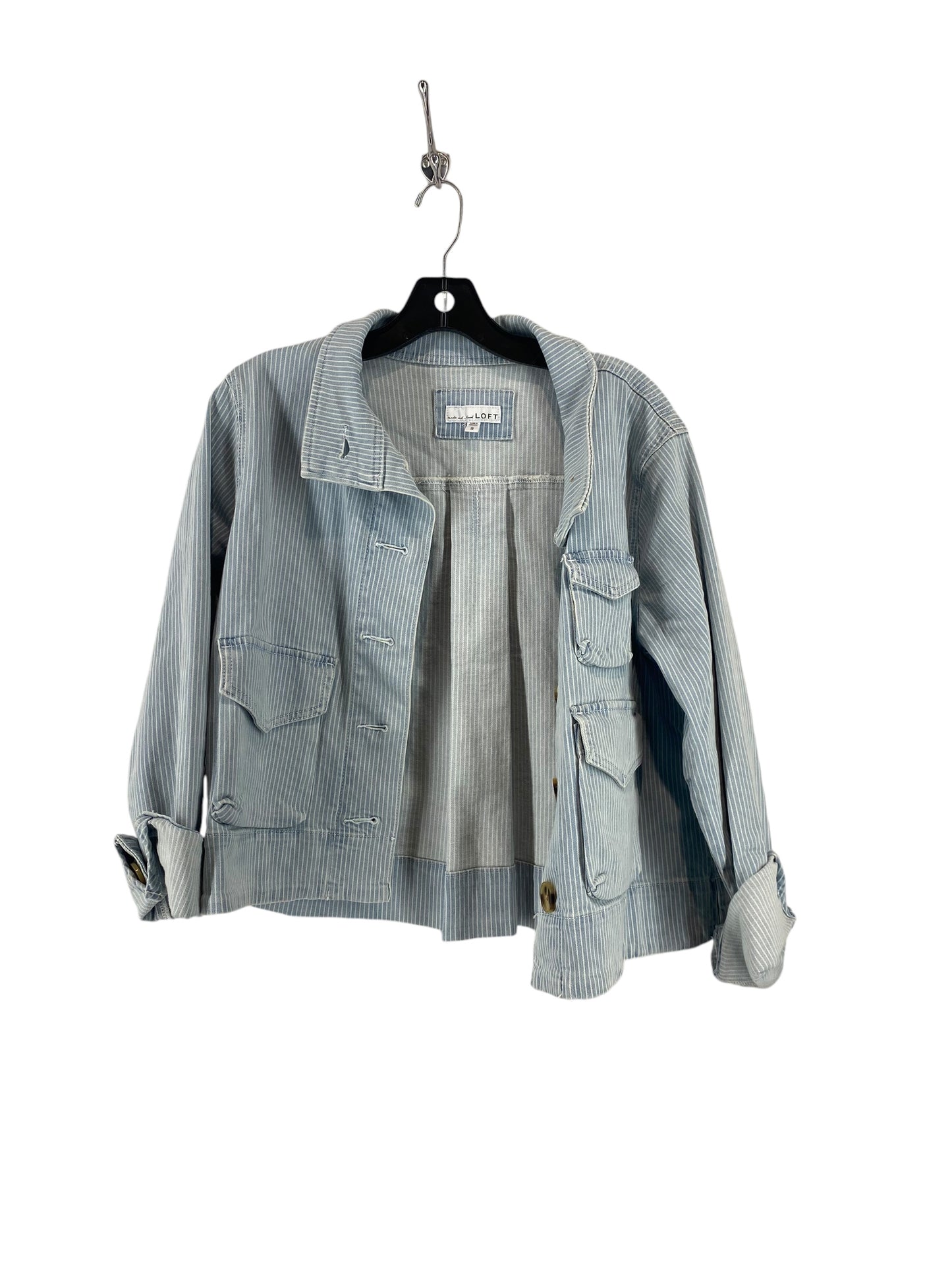 Jacket Denim By Loft In Blue Denim, Size: S