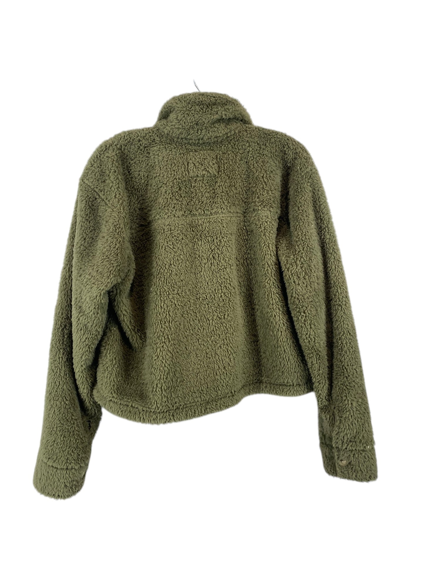 Jacket Faux Fur & Sherpa By Thread And Supply In Green, Size: S