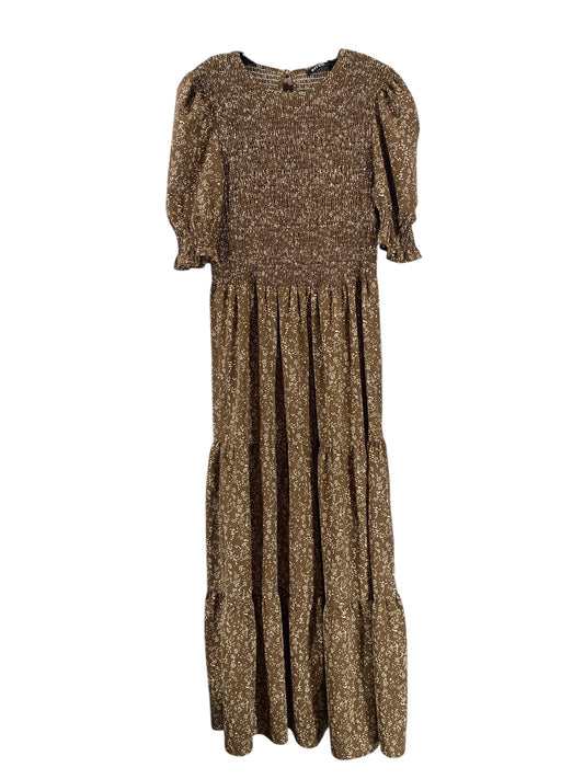 Dress Casual Maxi By Clothes Mentor In Brown, Size: Xl