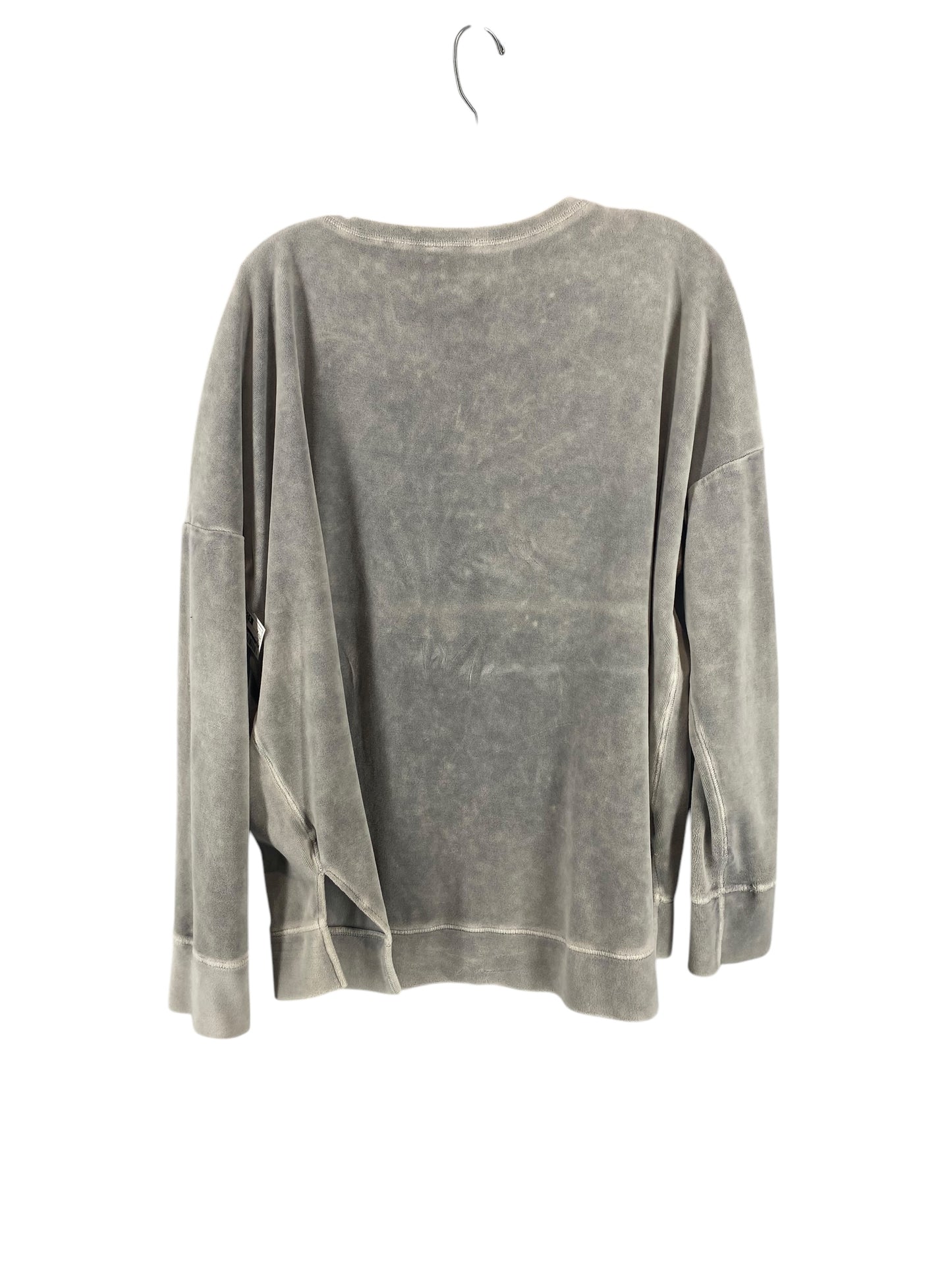 Top Long Sleeve By Bp In Grey, Size: Xl