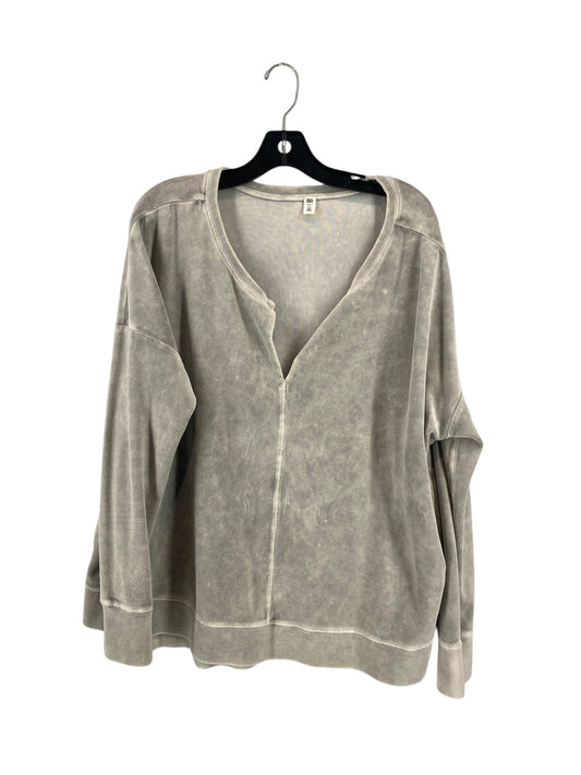 Top Long Sleeve By Bp In Grey, Size: Xl