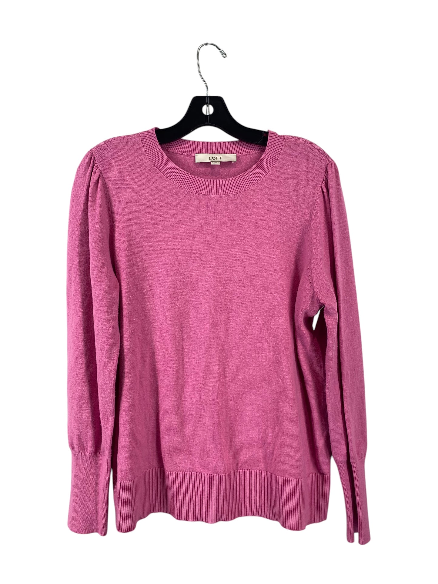 Top Long Sleeve By Loft In Pink, Size: L