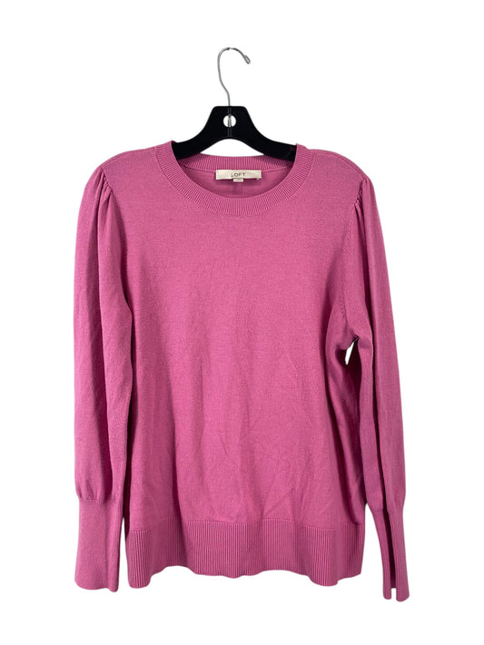 Top Long Sleeve By Loft In Pink, Size: L