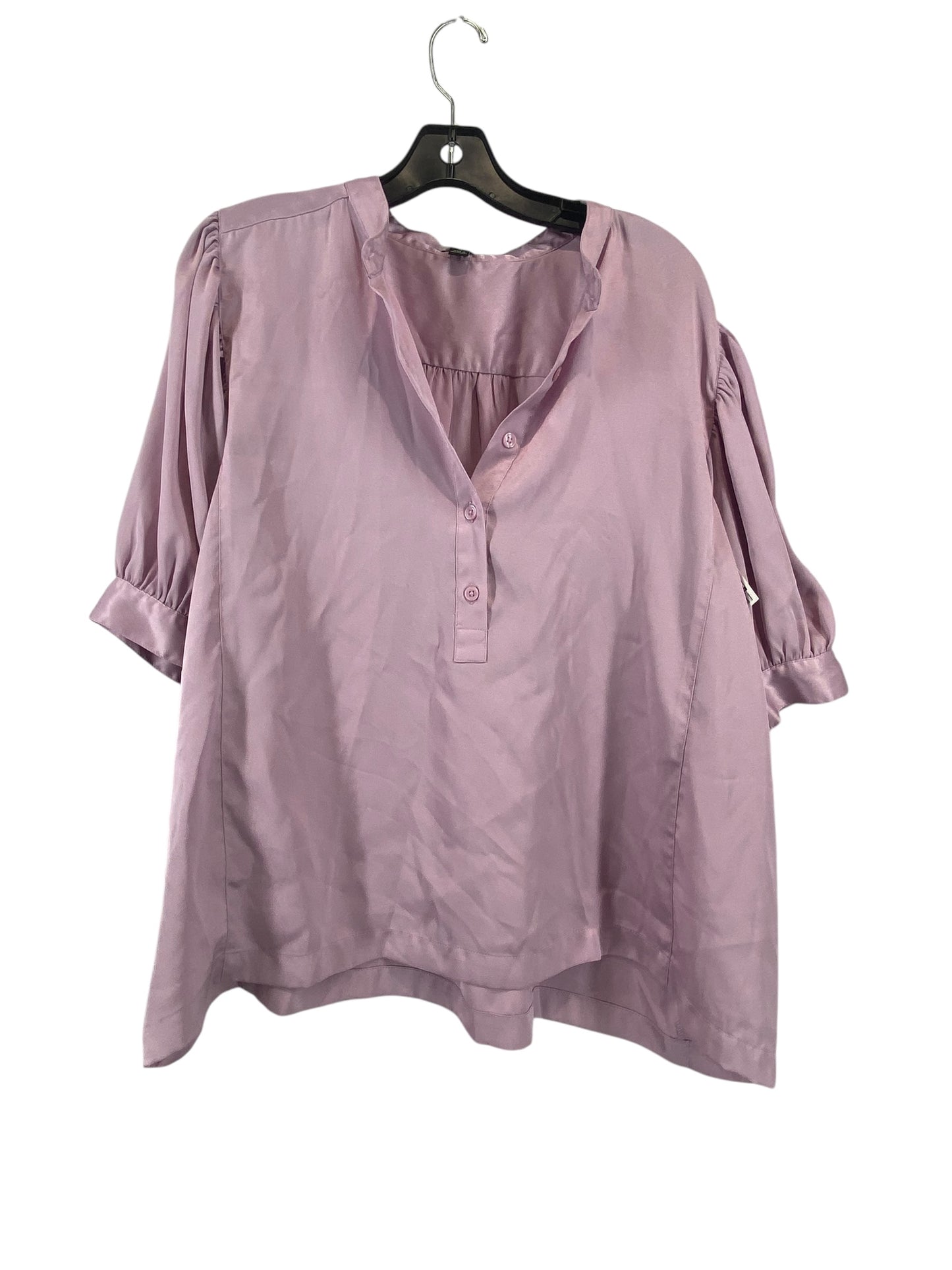 Top Long Sleeve By Ann Taylor In Purple, Size: Xl