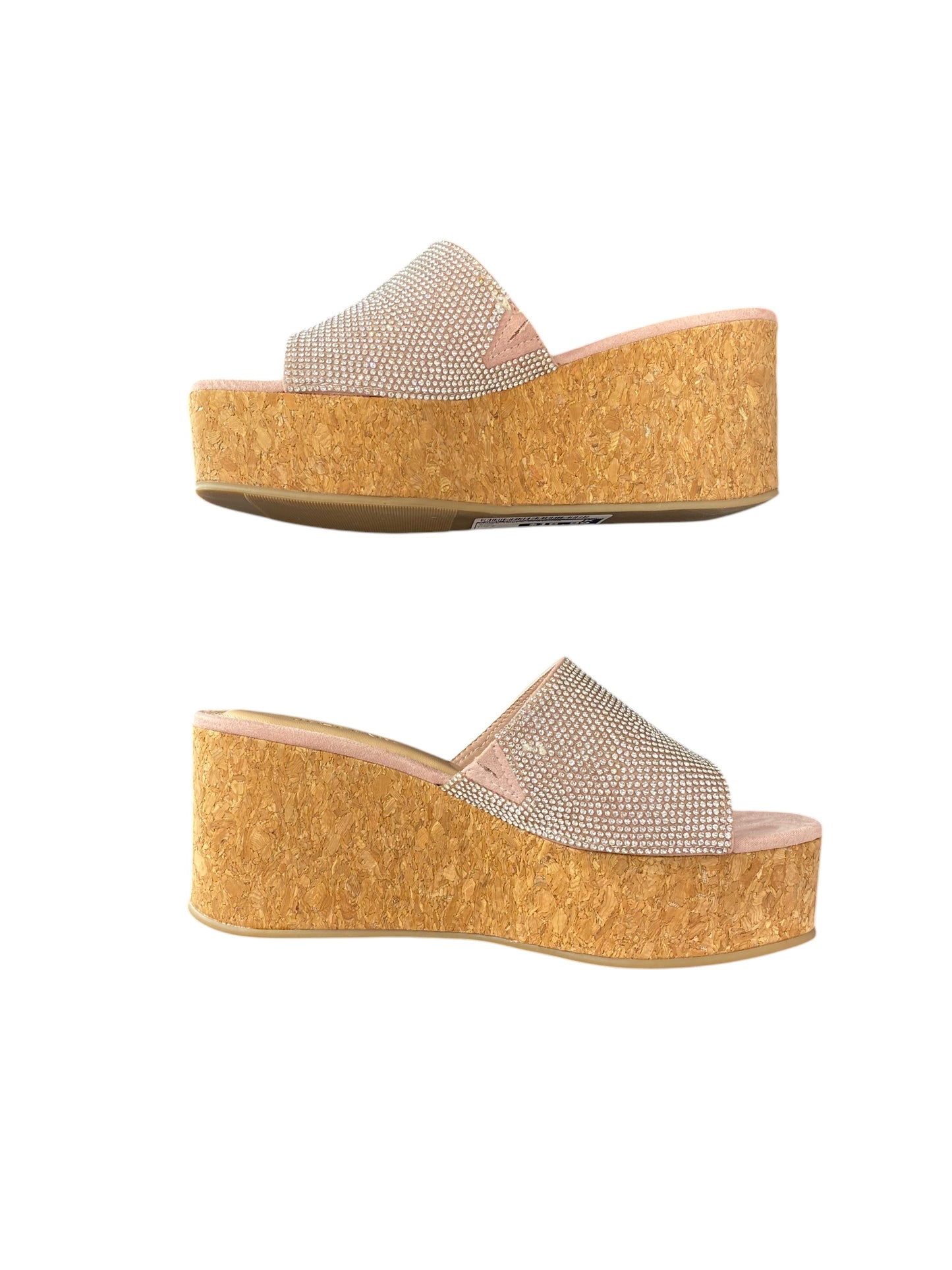 Shoes Heels Platform By Just Fab In Pink, Size: 7