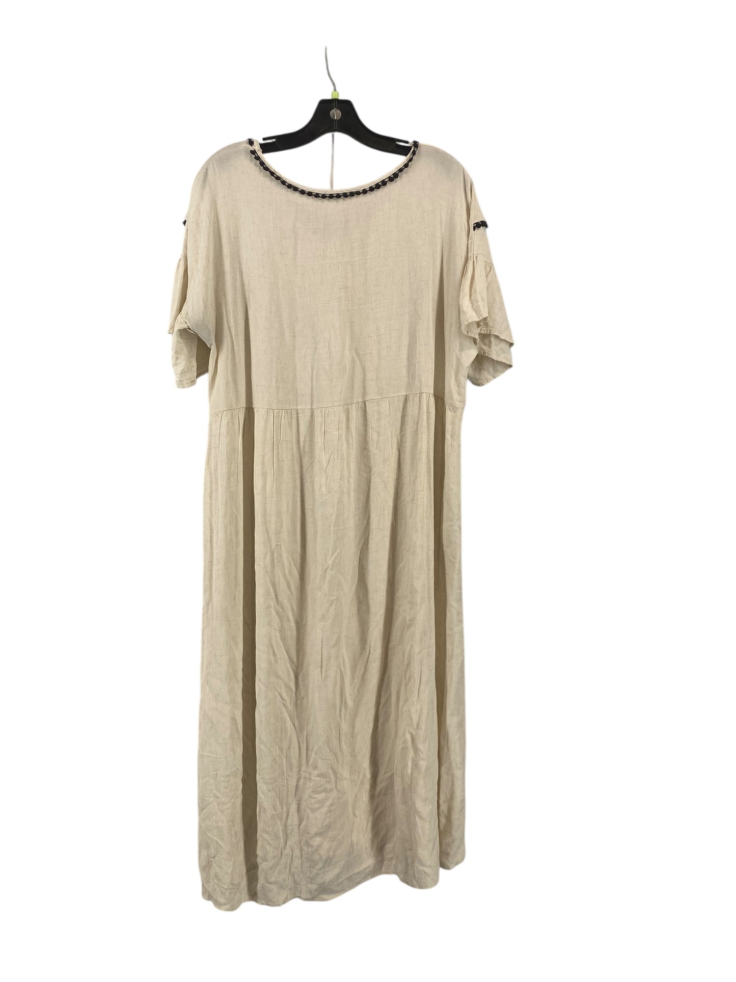 Dress Casual Midi By Clothes Mentor In Cream, Size: L