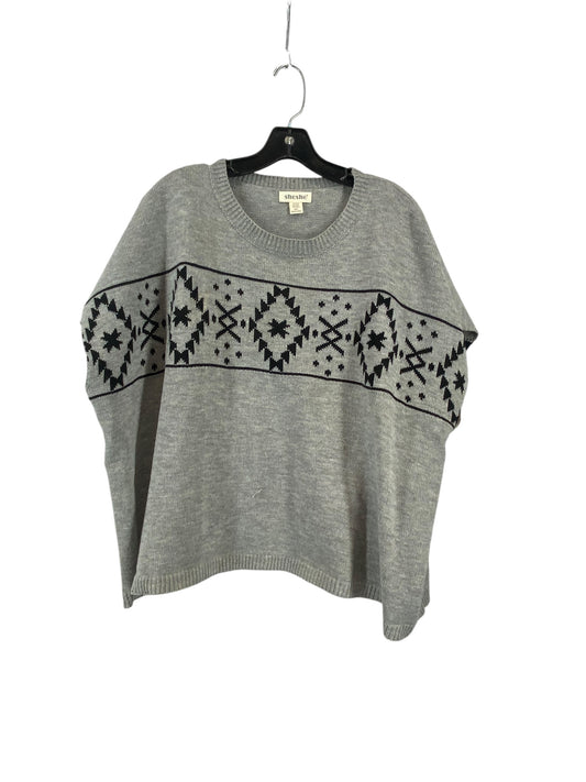 Sweater Short Sleeve By Clothes Mentor In Grey, Size: M