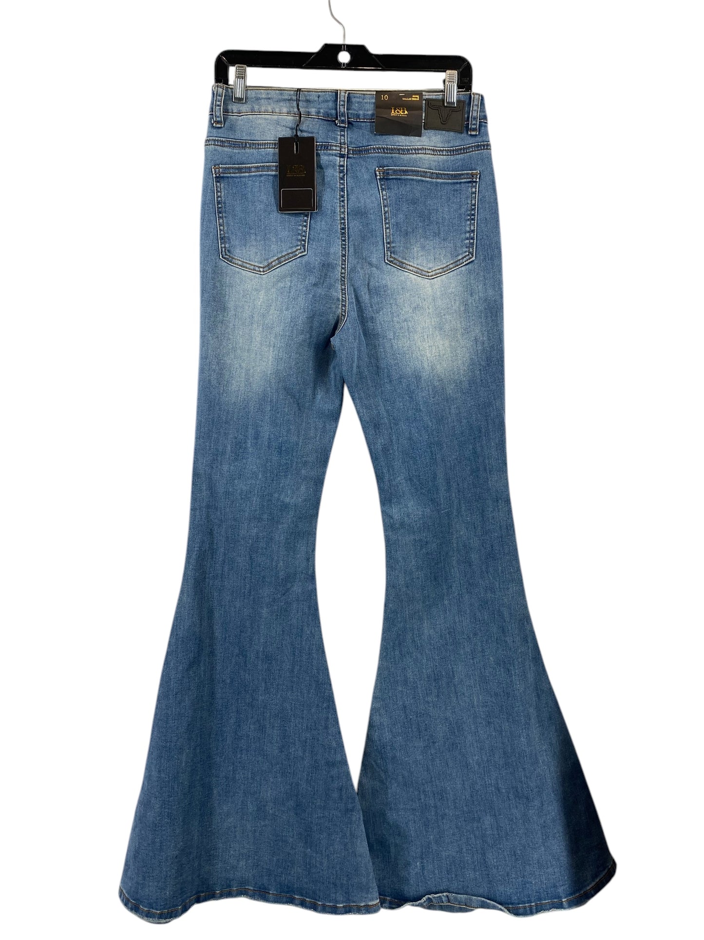 Jeans Flared By Clothes Mentor In Blue Denim, Size: 10