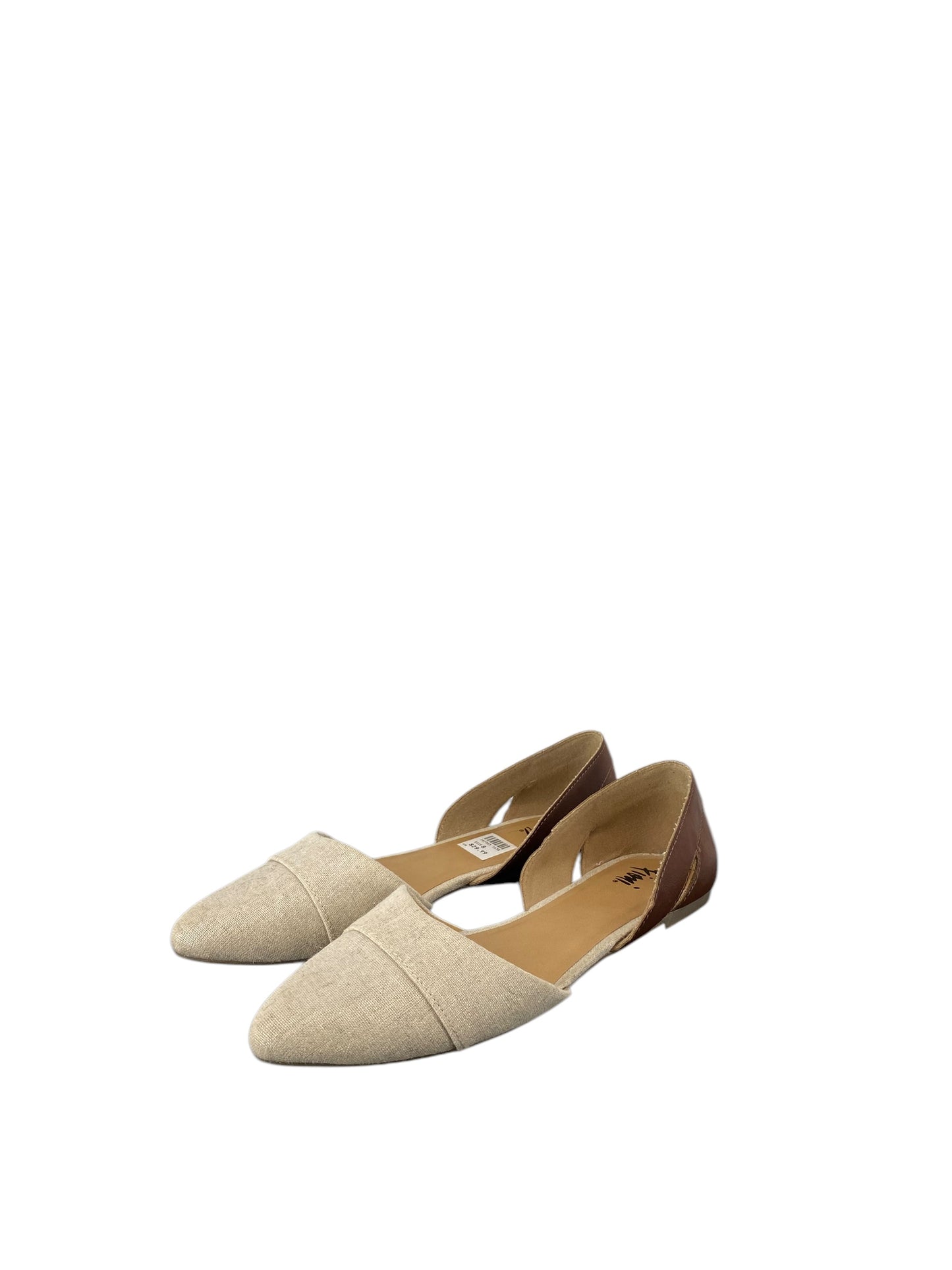 Shoes Flats By Fioni In Brown & Tan, Size: 8