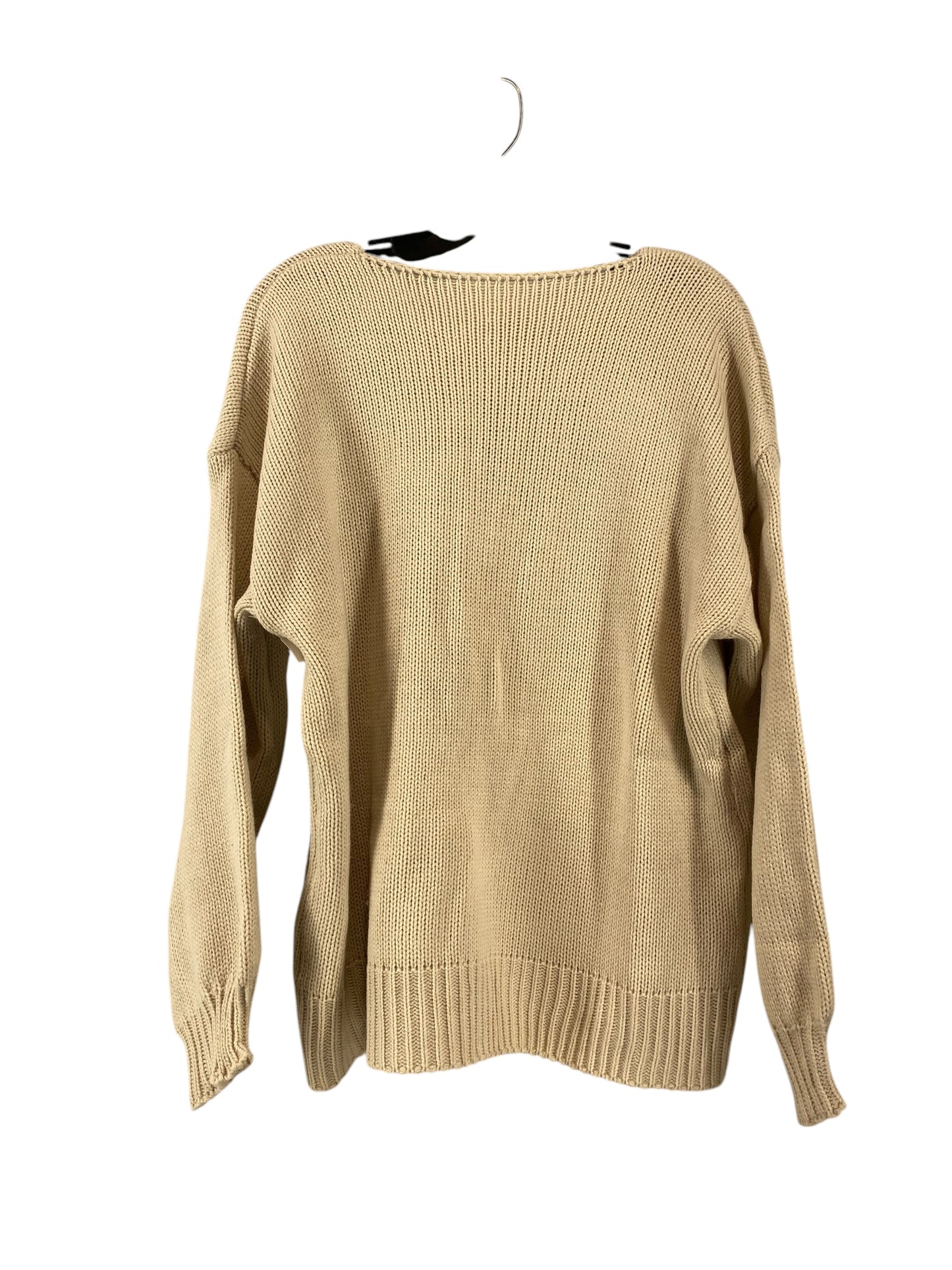 Sweater By Clothes Mentor In Tan, Size: L