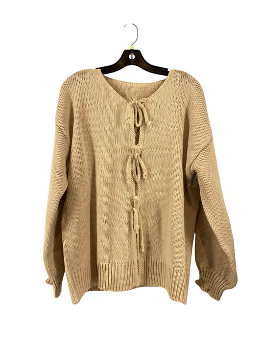 Sweater By Clothes Mentor In Tan, Size: L