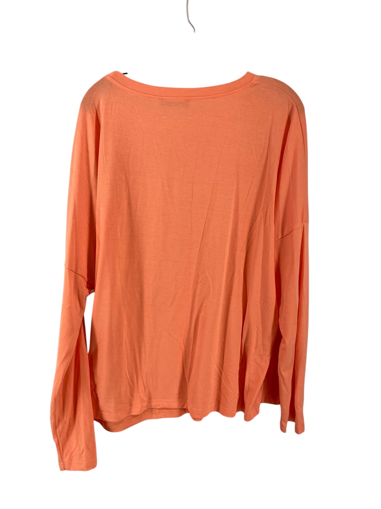 Top Long Sleeve By Clothes Mentor In Coral, Size: 2x