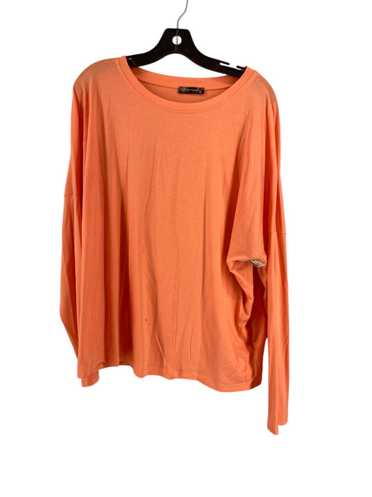 Top Long Sleeve By Clothes Mentor In Coral, Size: 2x