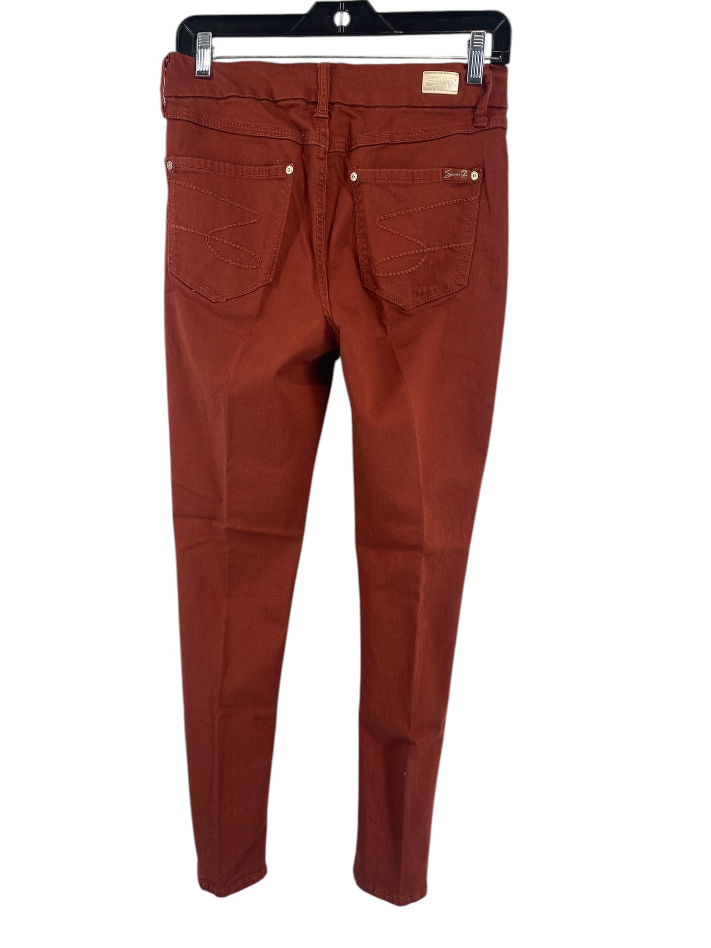 Jeans Skinny By Seven 7 In Copper, Size: 4