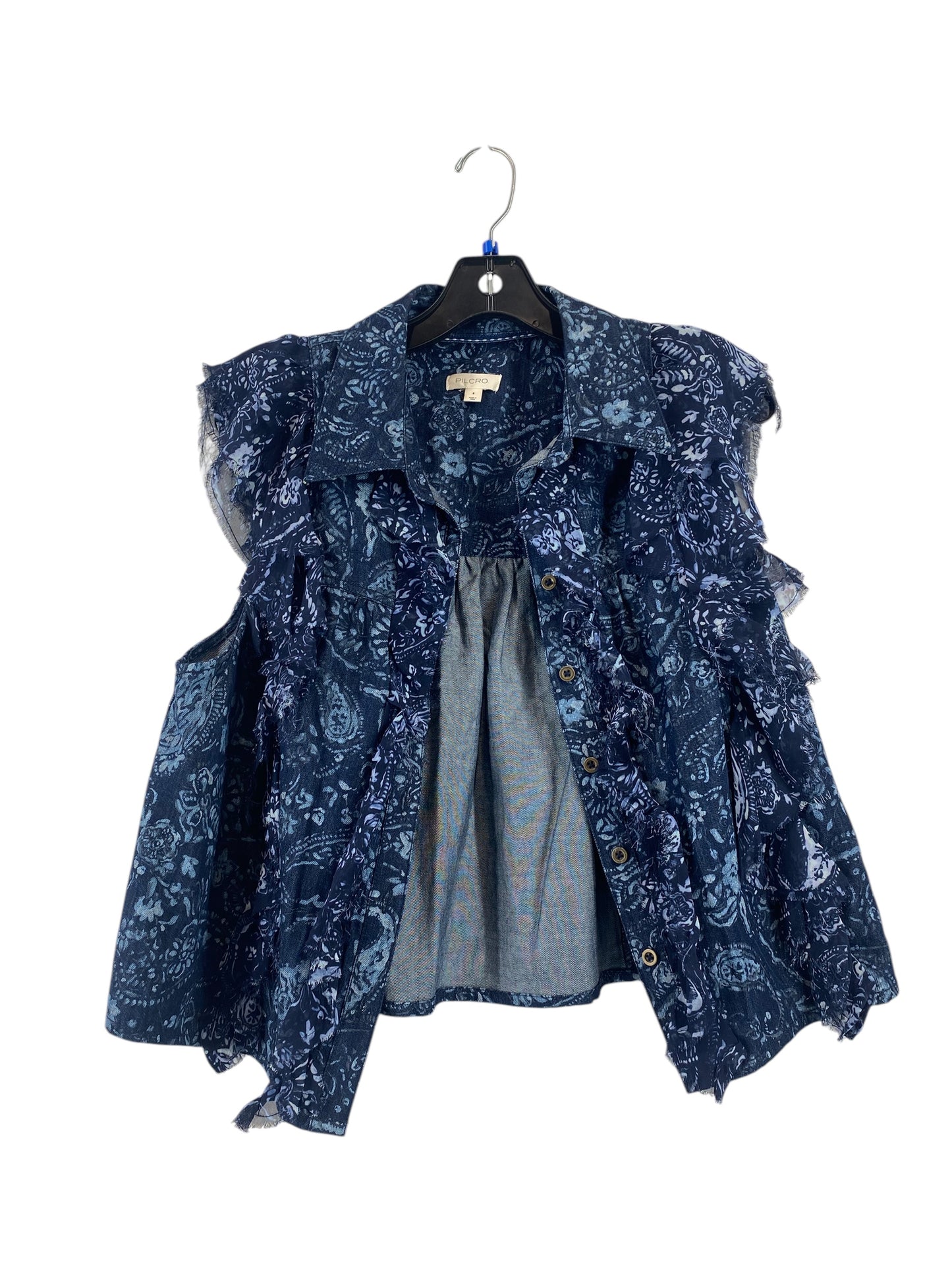 Vest Other By Pilcro In Blue Denim, Size: S