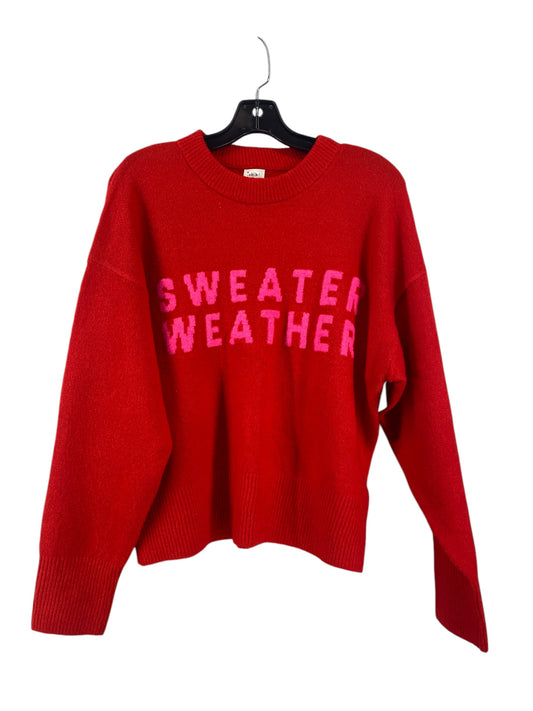 Sweater By A New Day In Red, Size: L