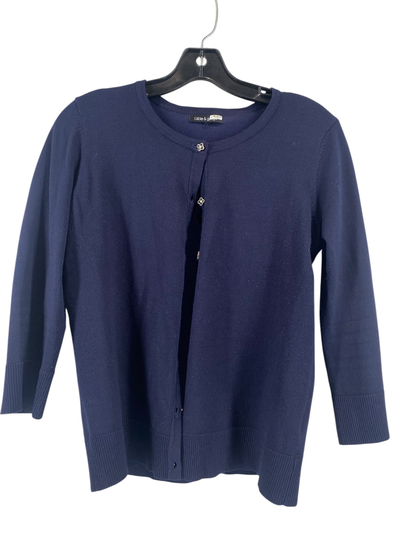 Cardigan By Cable And Gauge In Navy, Size: S