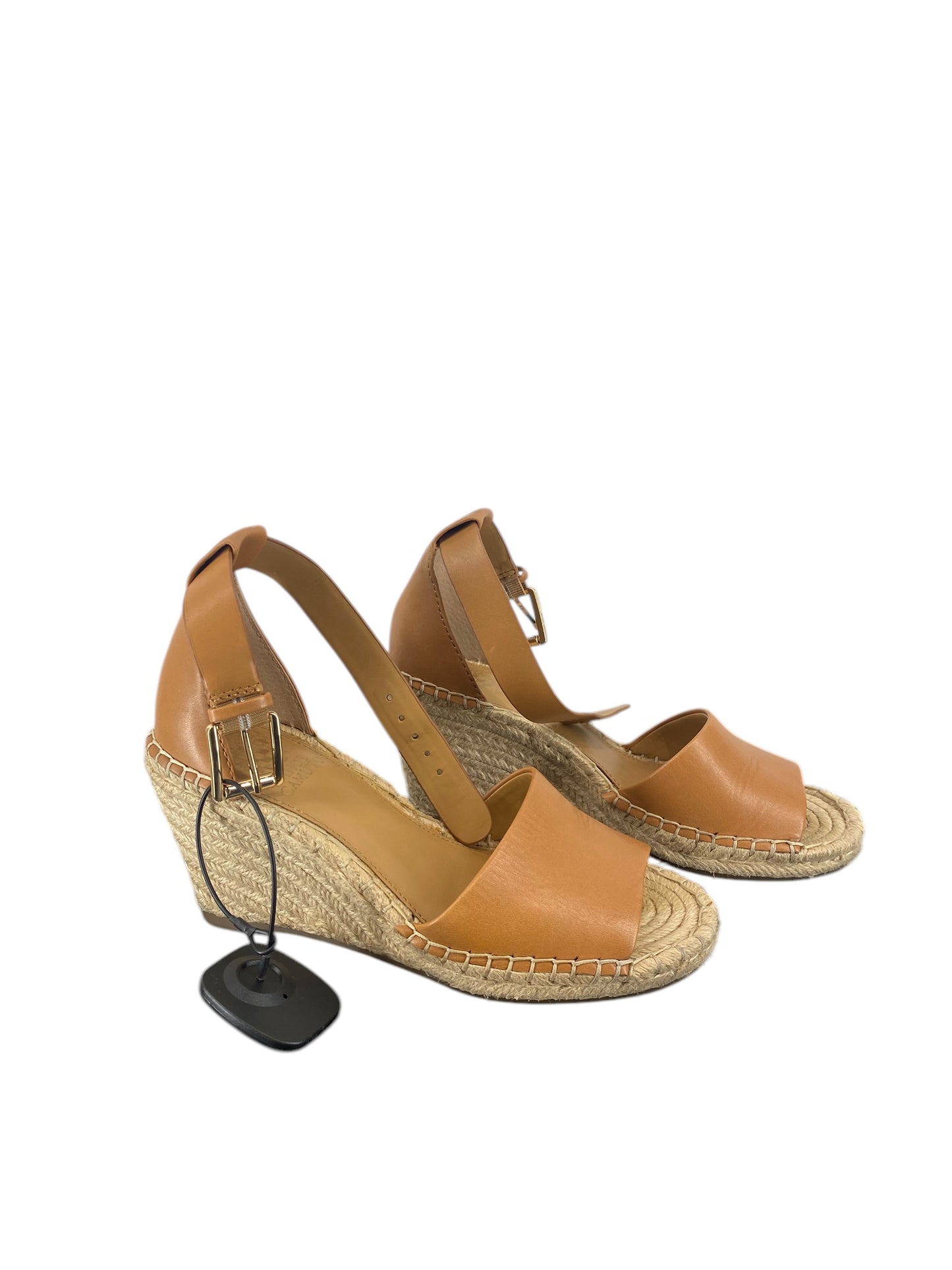 Shoes Heels Wedge By Vince Camuto In Tan, Size: 7