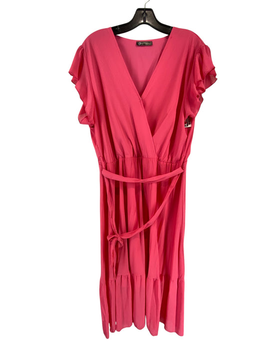 Dress Casual Maxi By Clothes Mentor In Pink, Size: Xl