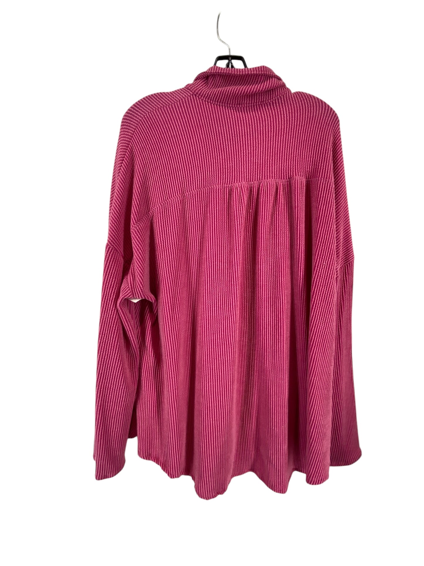 Top Long Sleeve By Blumin In Pink, Size: L