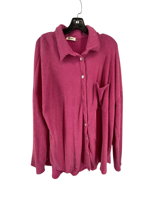 Top Long Sleeve By Blumin In Pink, Size: L