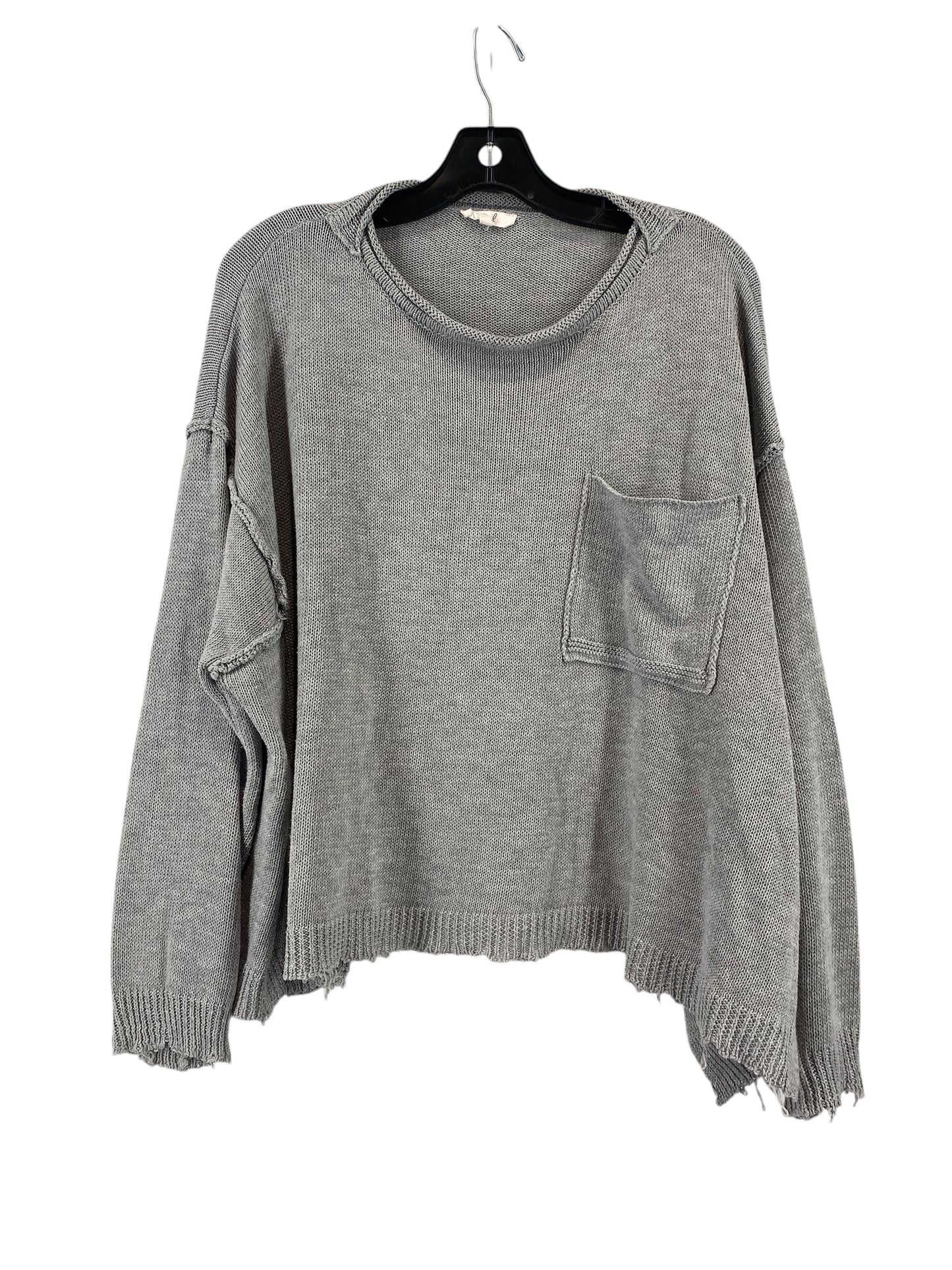 Sweater By Easel In Grey, Size: S