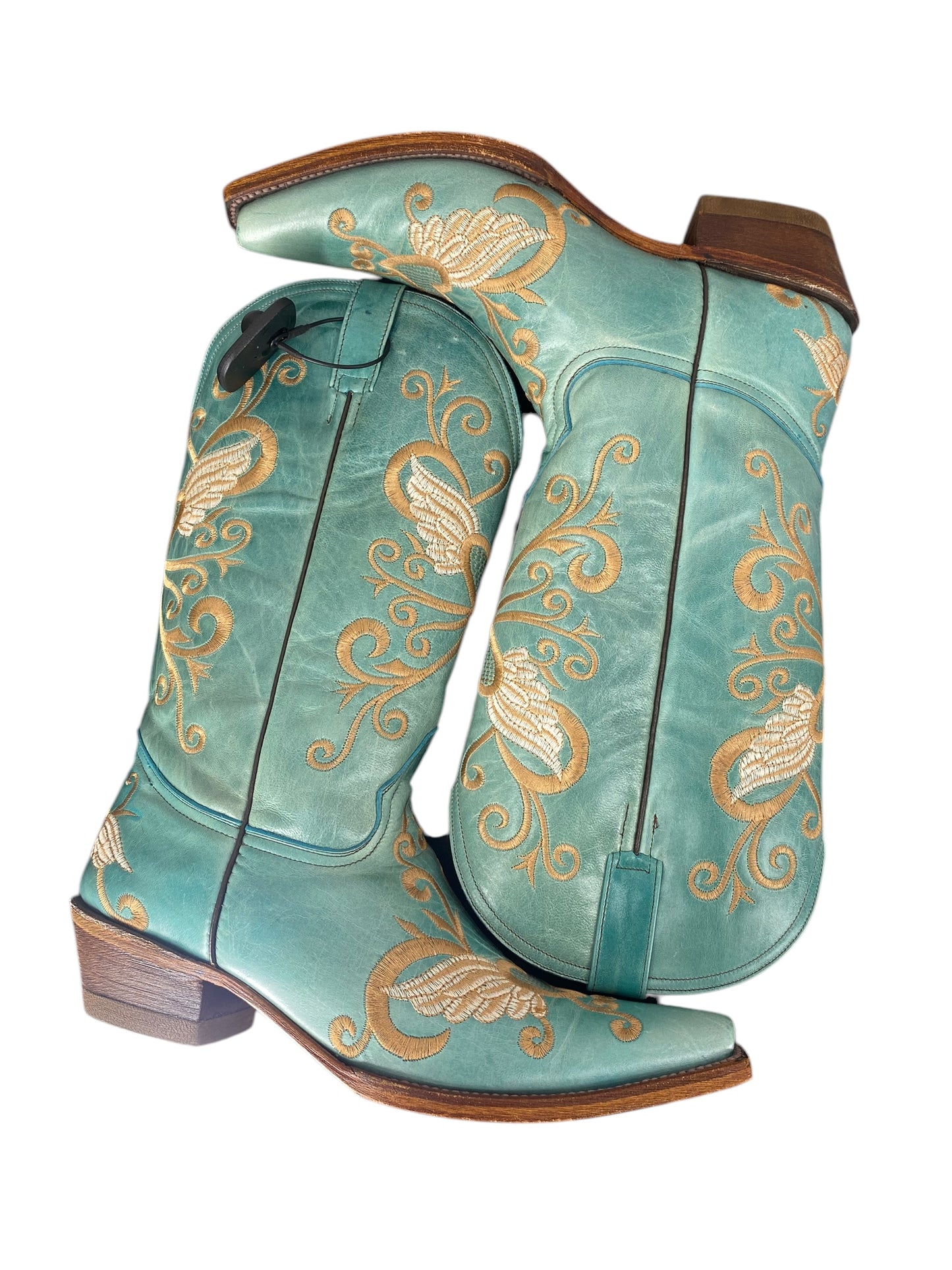 Boots Western By Clothes Mentor In Teal, Size: 8