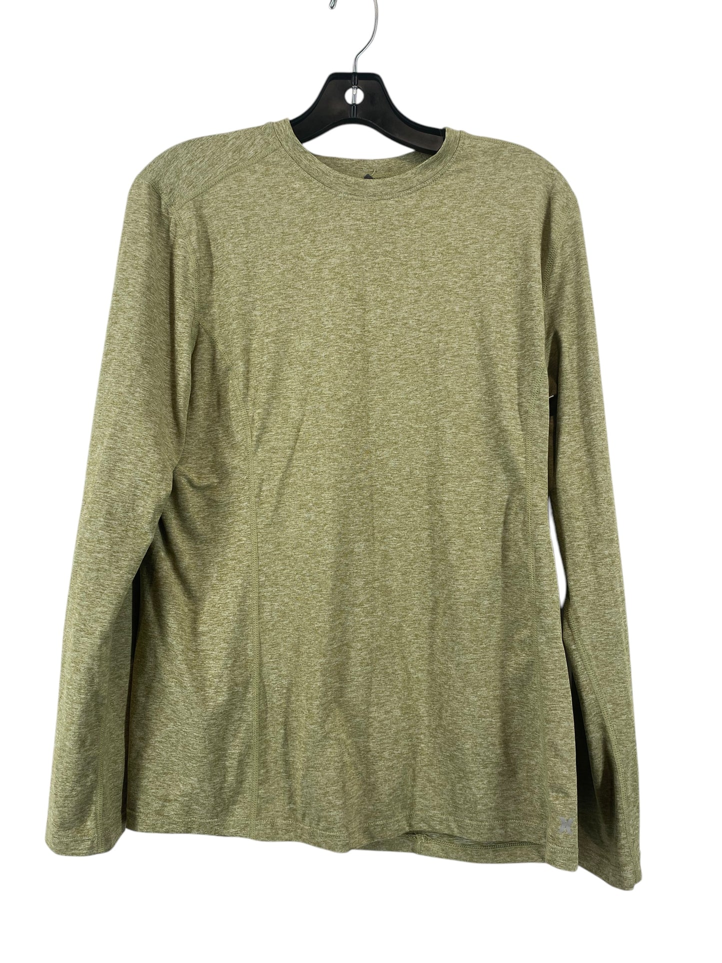 Athletic Top Long Sleeve Collar By Clothes Mentor In Green, Size: L