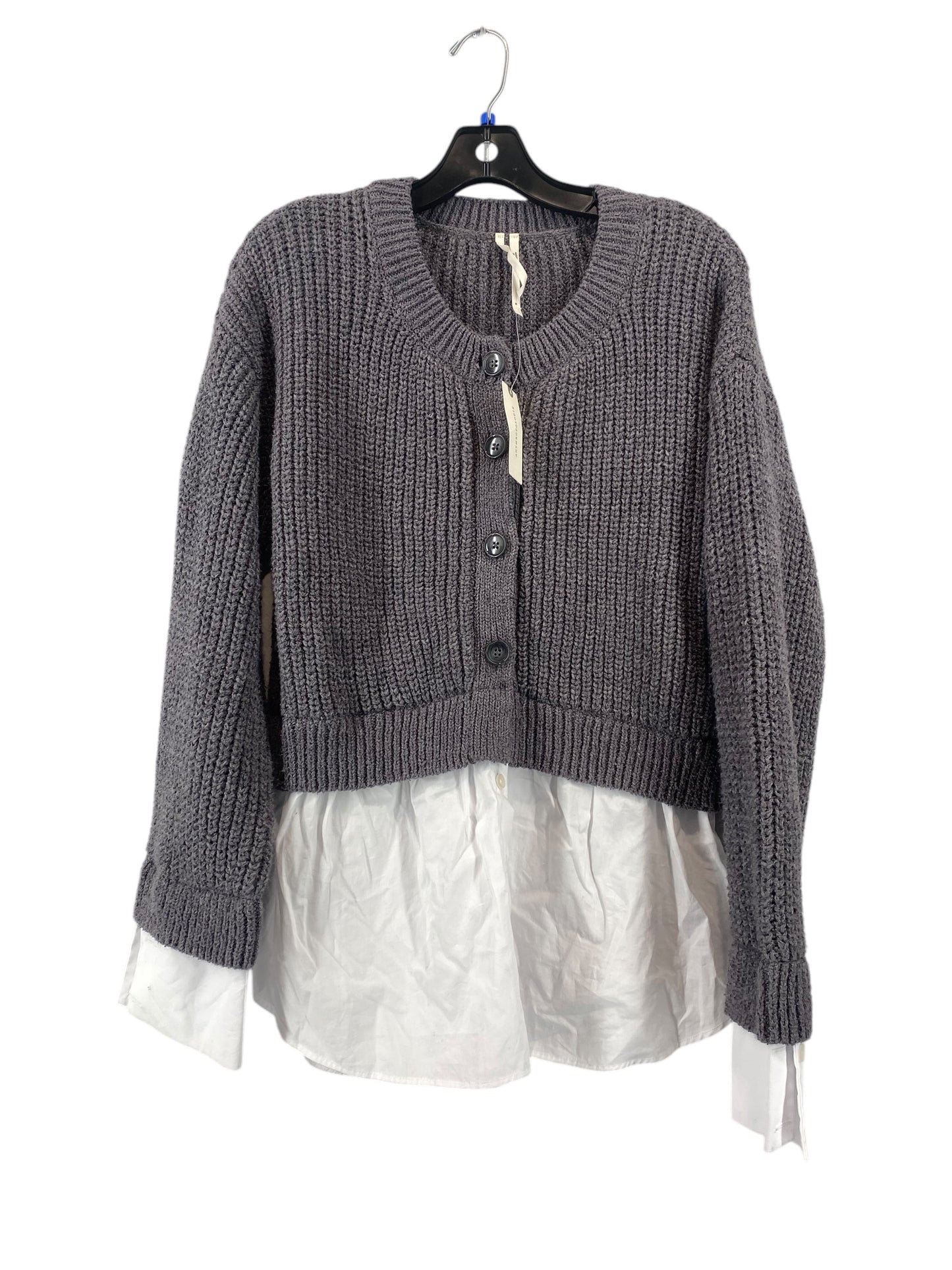 Sweater By Anthropologie In Grey, Size: M