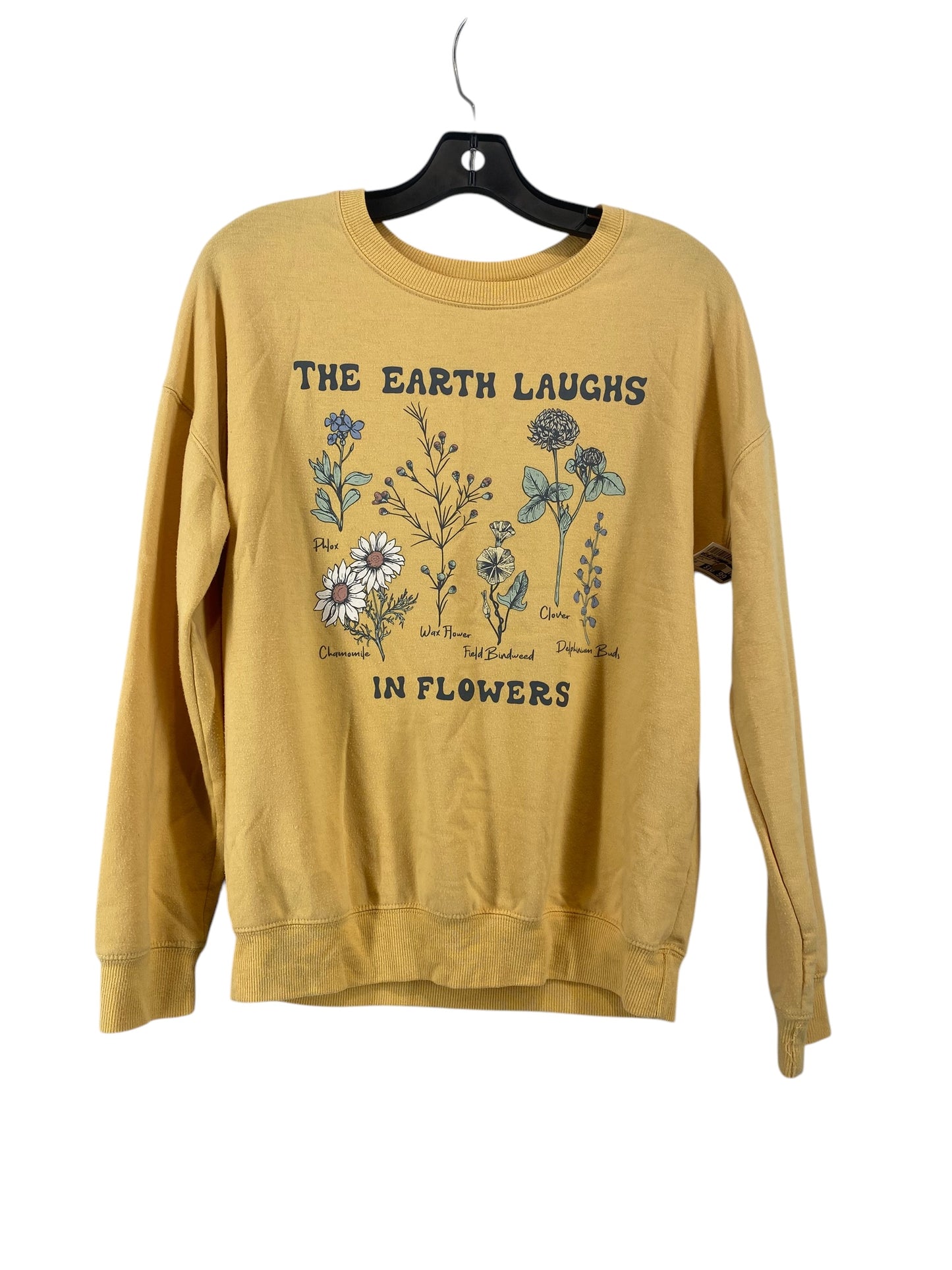 Sweatshirt Crewneck By Zoe And Liv In Yellow, Size: Xs