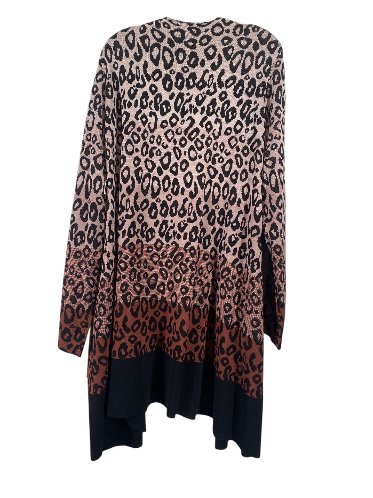 Cardigan By Joseph A. In Animal Print, Size: 3x