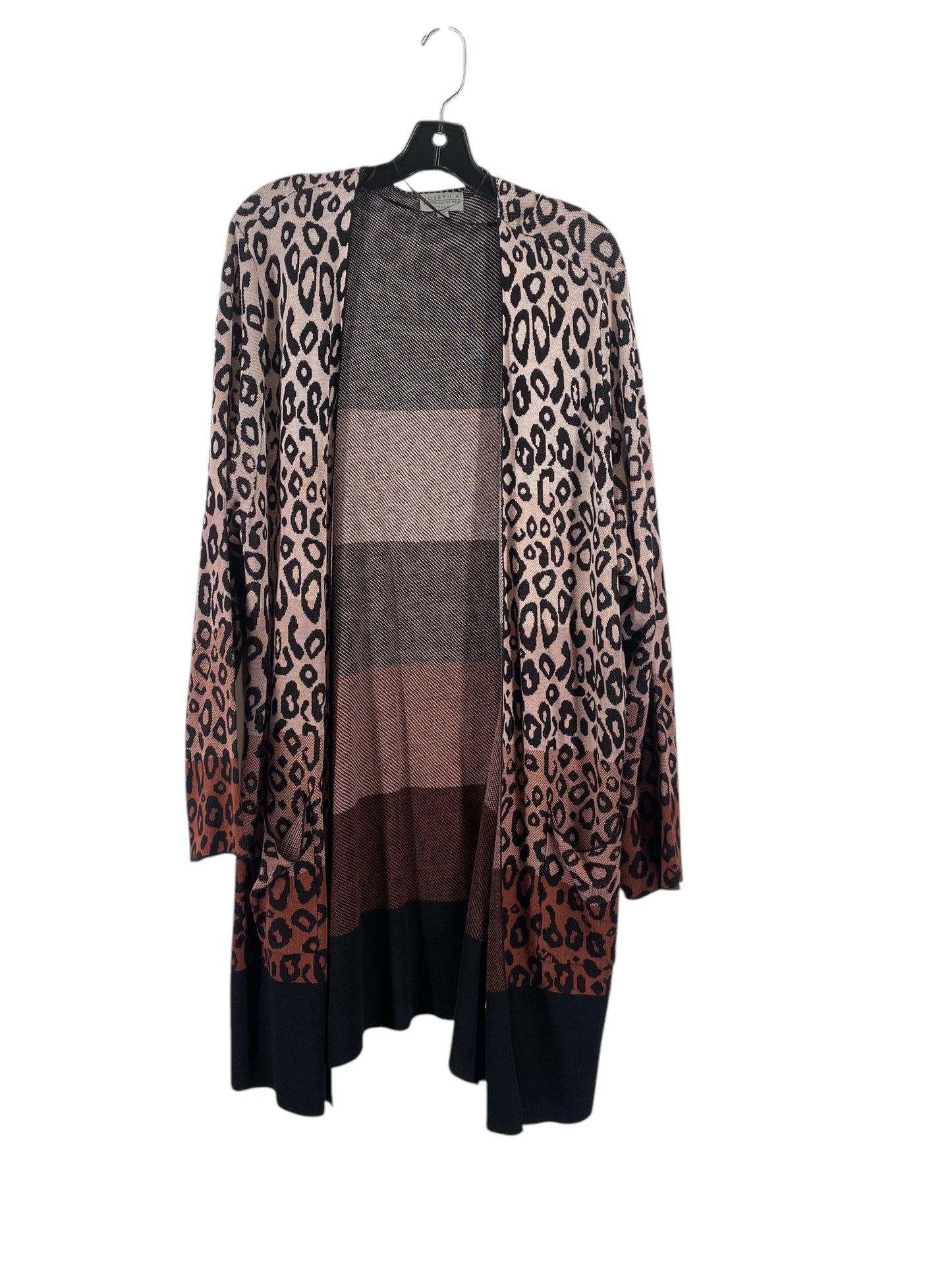 Cardigan By Joseph A. In Animal Print, Size: 3x