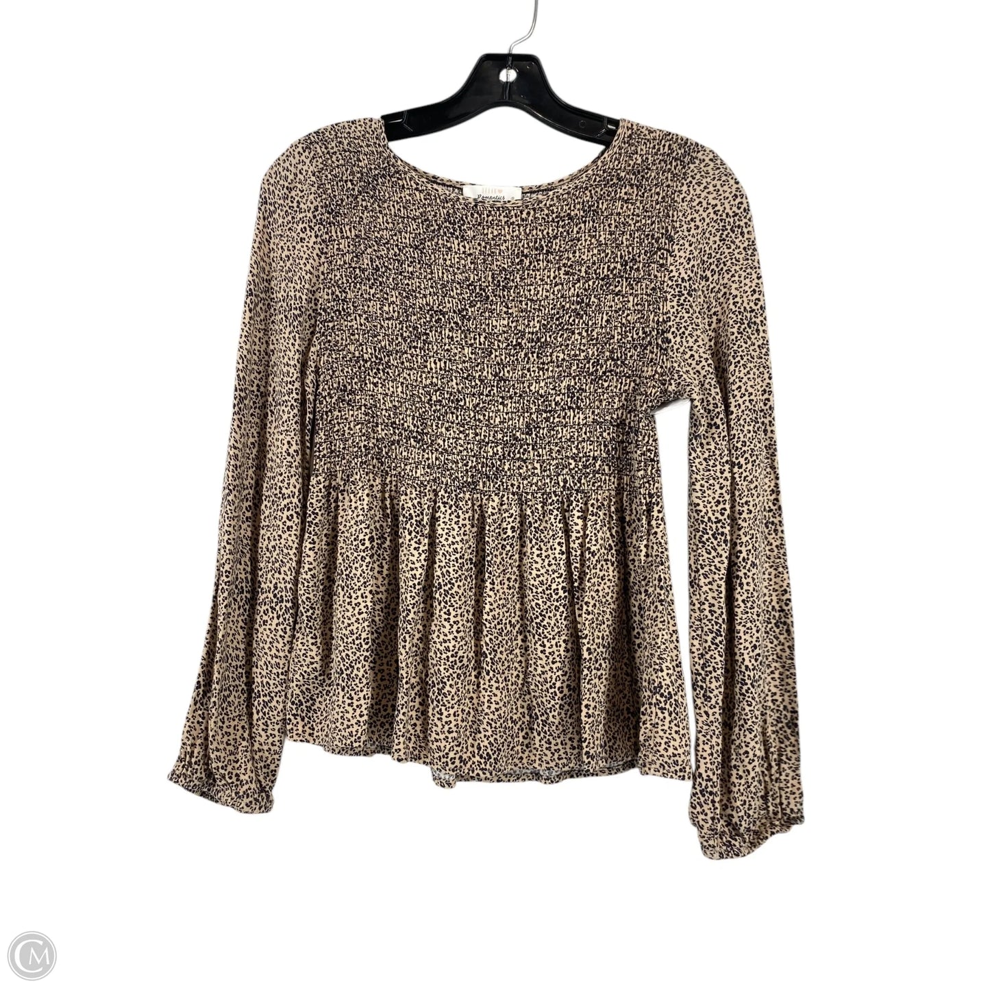 Blouse Long Sleeve By Urban Romantics In Animal Print, Size: S