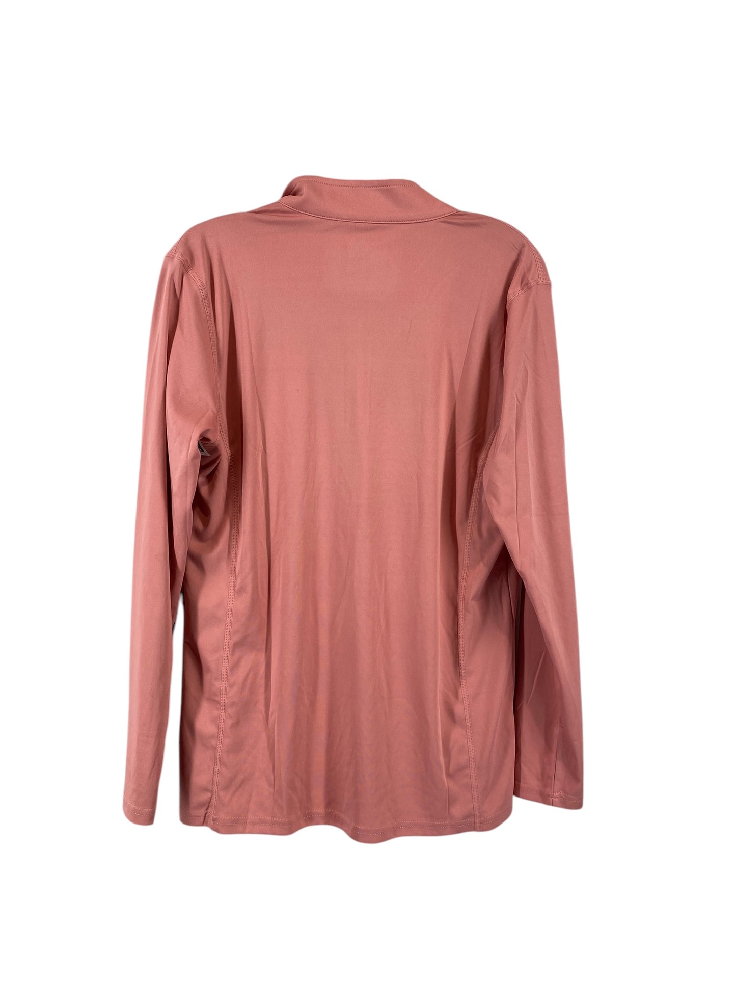 Athletic Top Long Sleeve Collar By Clothes Mentor In Pink, Size: L