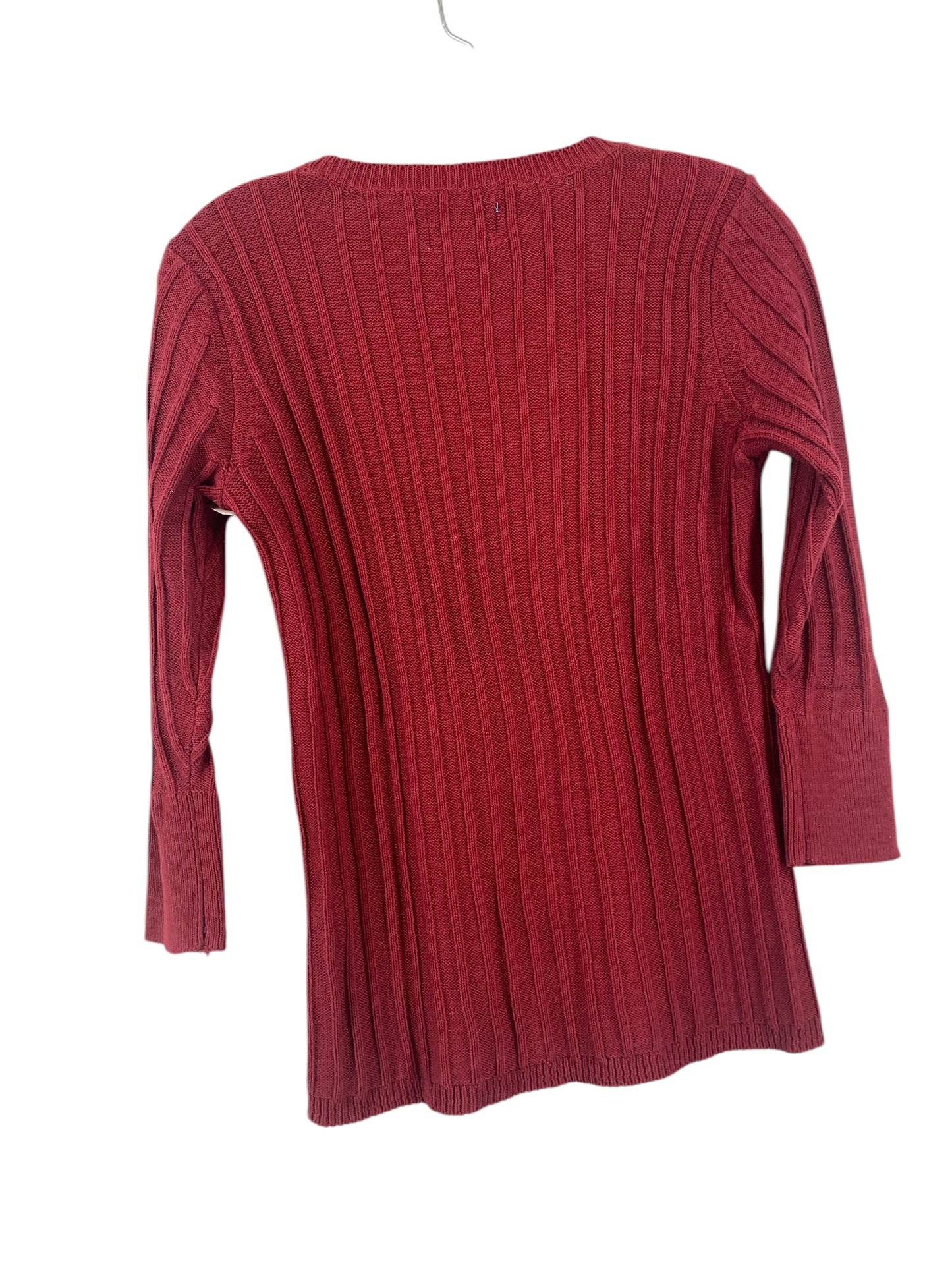 Sweater By Simply Vera In Red, Size: S