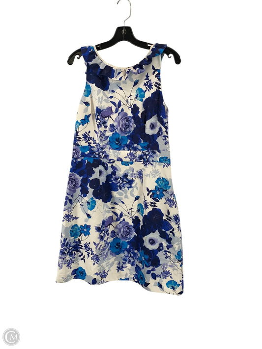 Dress Casual Short By Eliza J In Blue & White, Size: 12