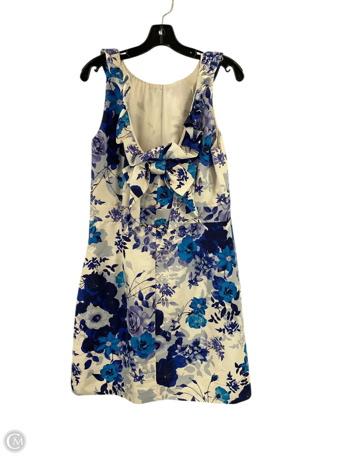 Dress Casual Short By Eliza J In Blue & White, Size: 12