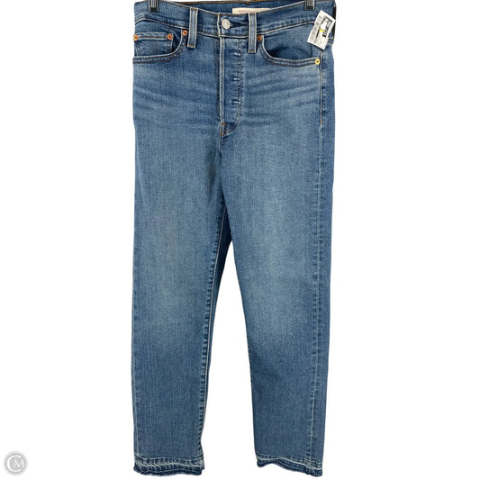Jeans Straight By Levis In Blue Denim, Size: 6