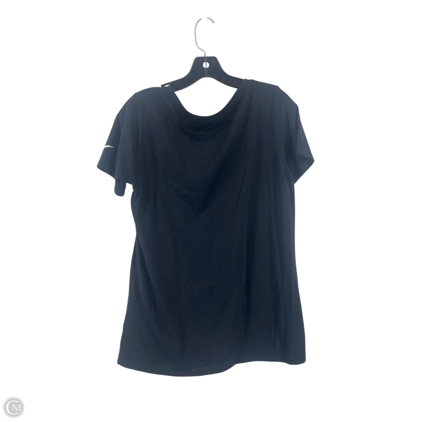 Top Short Sleeve By Clothes Mentor In Black, Size: L