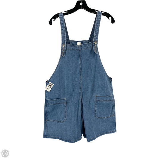 Romper By Cme In Blue Denim, Size: Xl