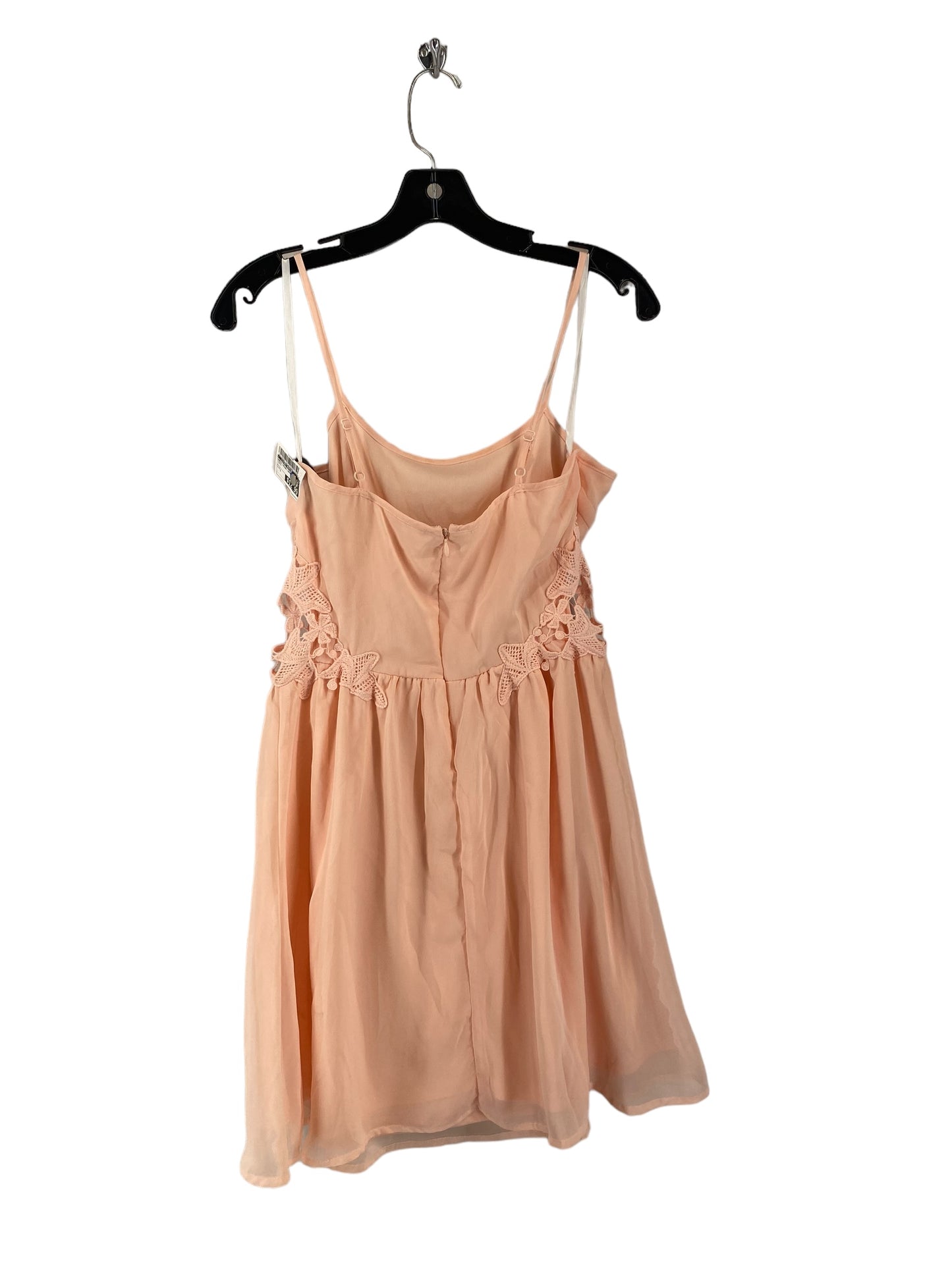 Peach Dress Casual Short Clothes Mentor, Size S