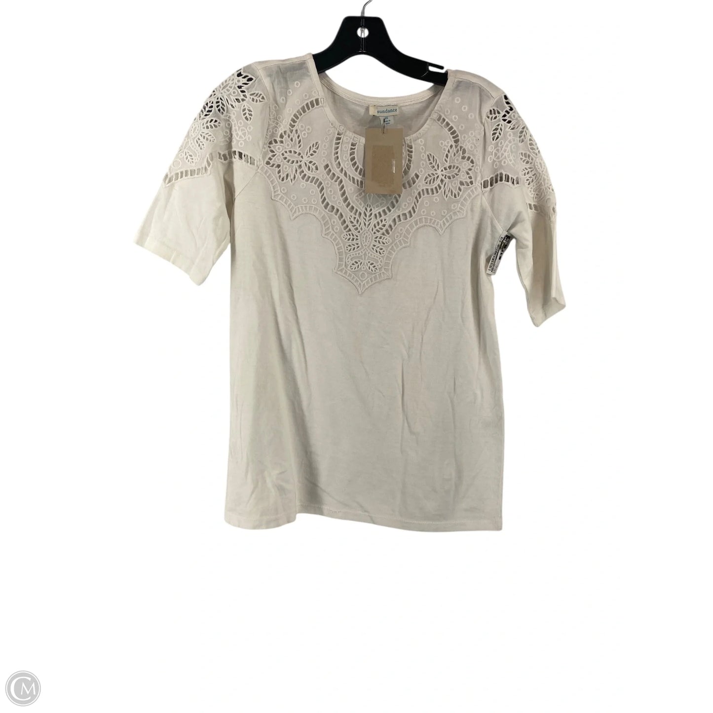 Top Short Sleeve By Sundance In White, Size: Xs