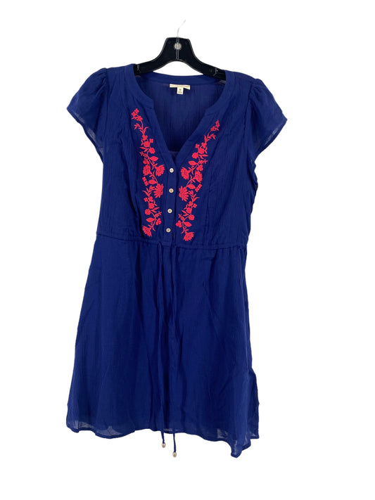 Blue Dress Casual Short Clothes Mentor, Size M