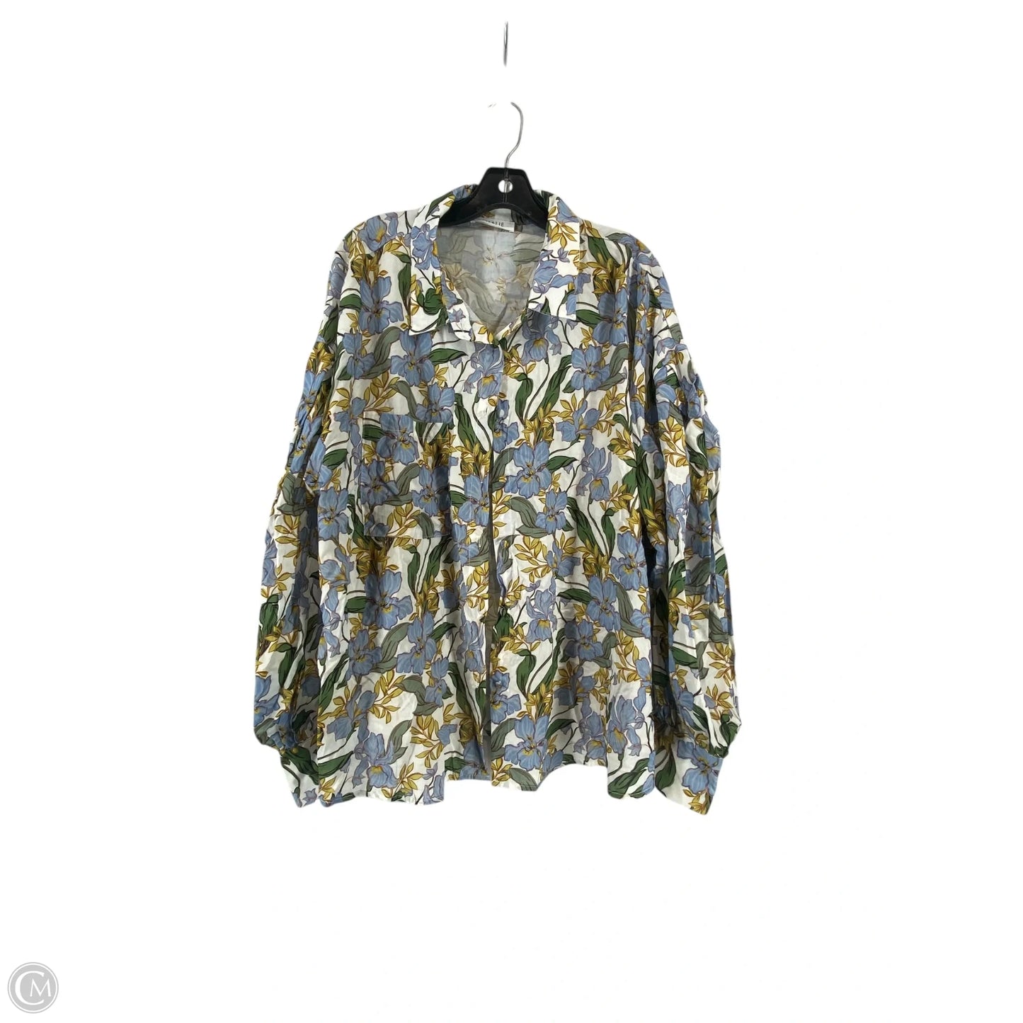 Top Long Sleeve By Clothes Mentor In Floral Print, Size: 14